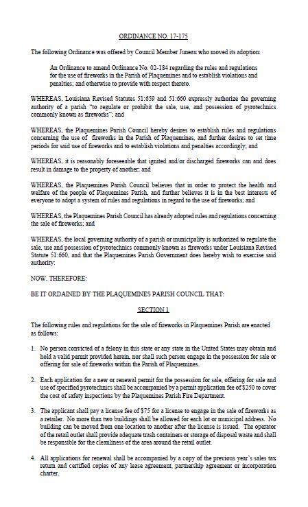 PQ Fireworks Ordinance 1